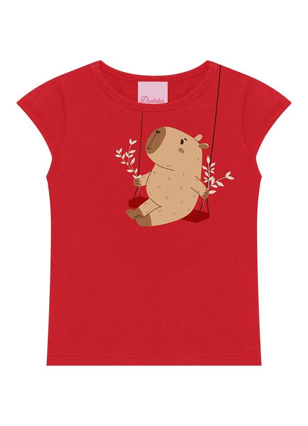 Conjunto Blusa e Short Saia Vermelho