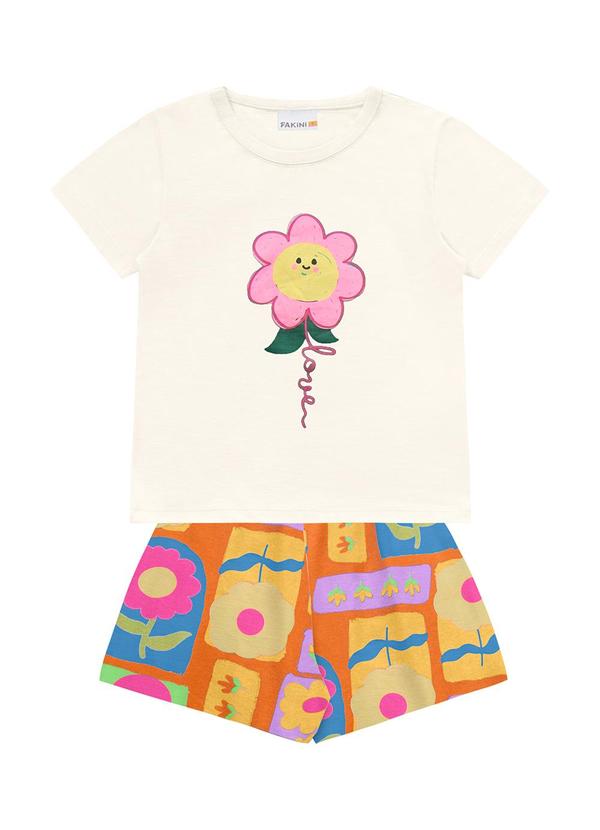 Conjunto Blusa e Shorts Bege