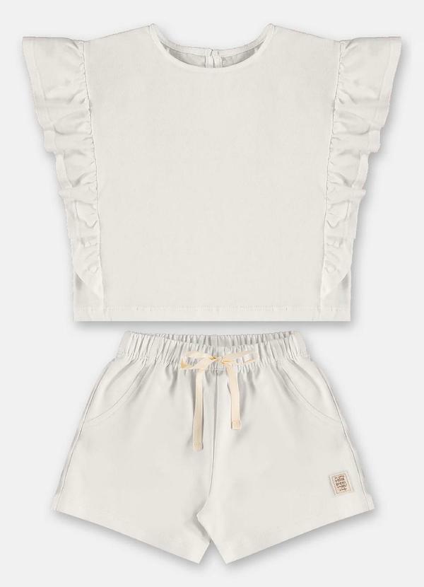 Conjunto Blusa Short Nature Branco
