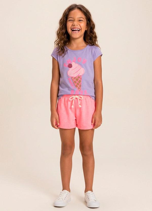Conjunto Blusa/Short Rosa