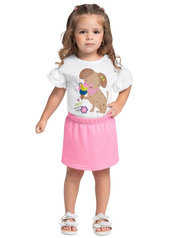 Conjunto Blusa Short-Saia Branco