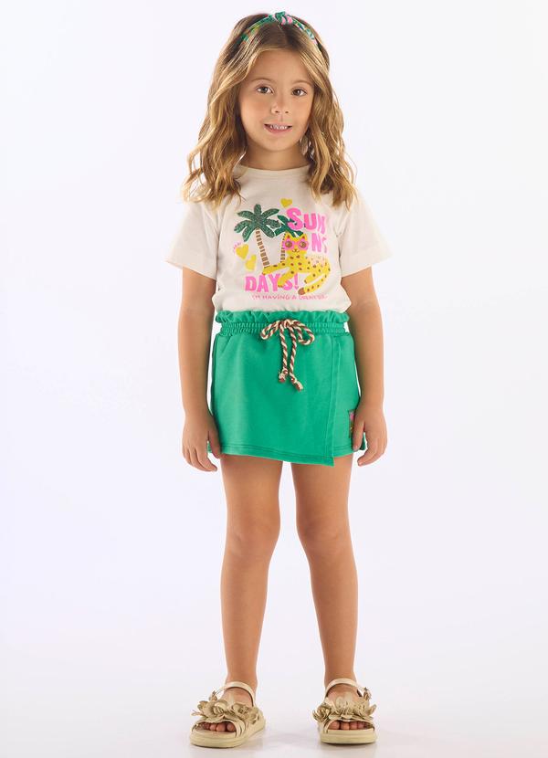 Conjunto Blusa Short-Saia Branco