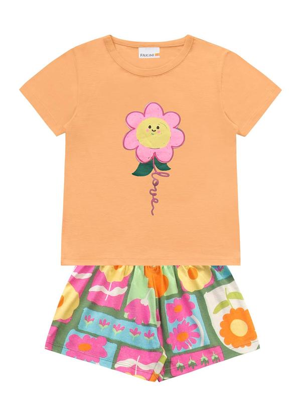 Conjunto Blusa/Shorts Laranja