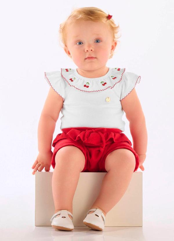 Conjunto Body Short Suedine Branco