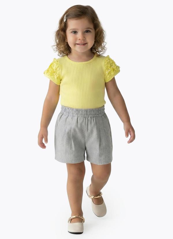 Conjunto Canelado Medio e Tule Laranja