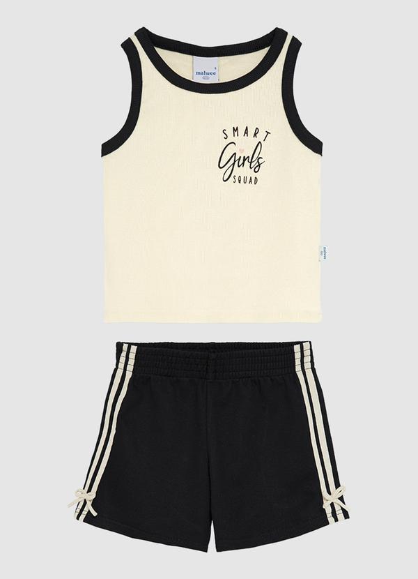 Conjunto Canelado Smart Girls Squad Preto