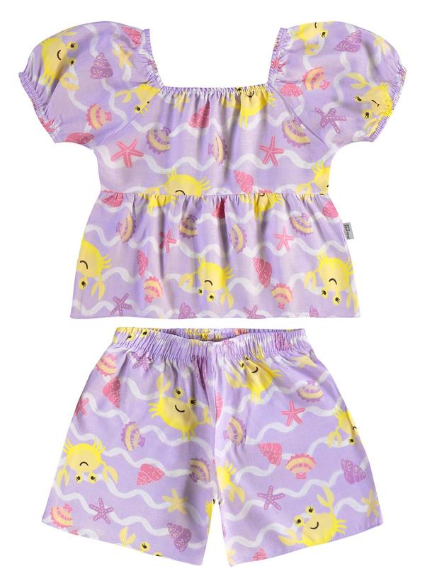 Conjunto Caranguejos Lavanda