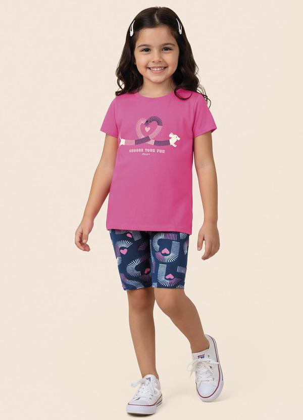 Conjunto Choose Your Fun em Cotton Rosa