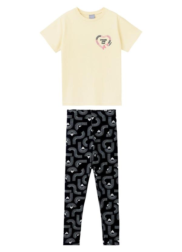 Conjunto Choose Your Fun em Puff Off White