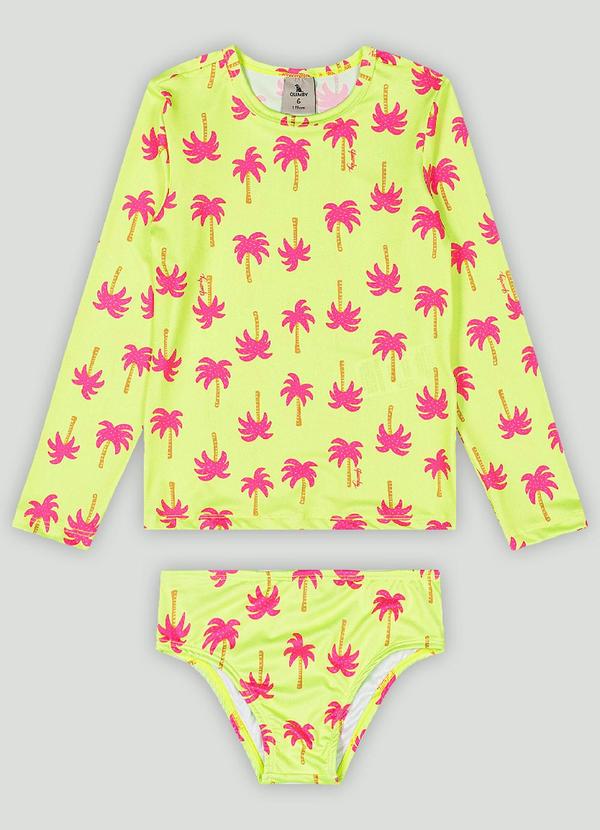 Conjunto com Blusa e Calcinha Quimby Verde