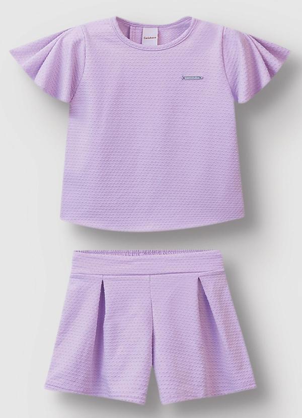Vista 2 Conjunto com Transpasse Lavanda Carinhoso Carinhoso