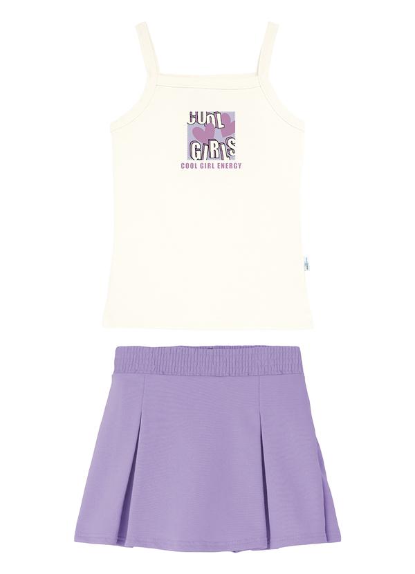 Conjunto Cool Girl Energy em Moletinho Branco