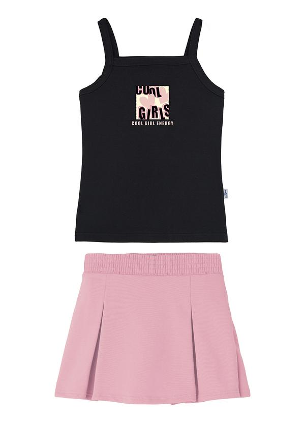 Conjunto Cool Girl Energy em Moletinho Preto