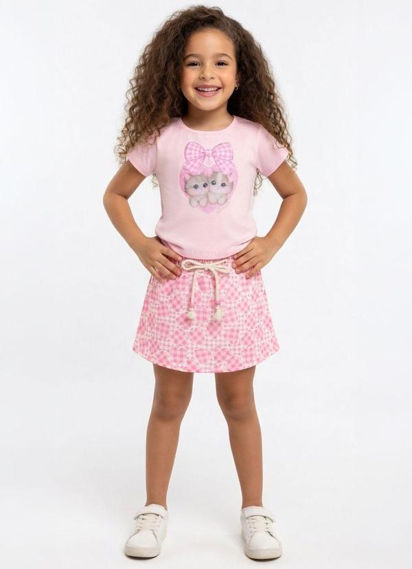 Conjunto Cotton Leve Rosa