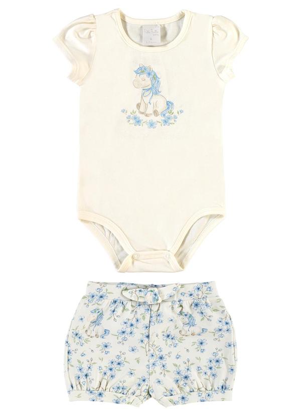 Conjunto Cotton Leve Trabalhado Bege