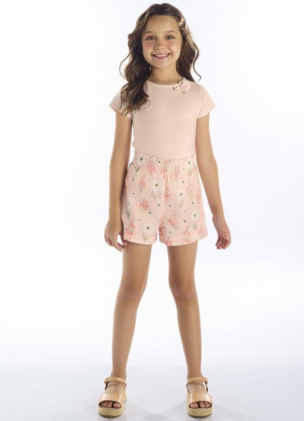 Conjunto Cotton Leve Trabalhado Rosa