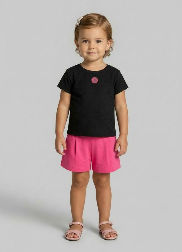 Conjunto Curto Bebê Preto