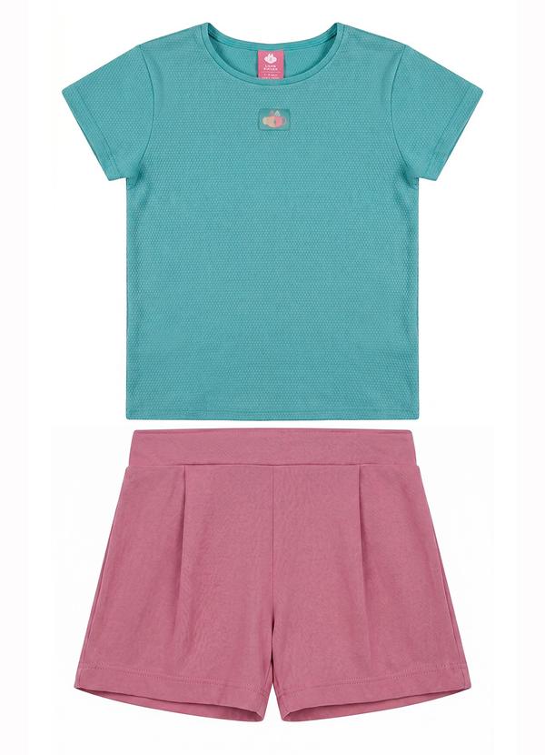 Conjunto Curto Bebê Rosa