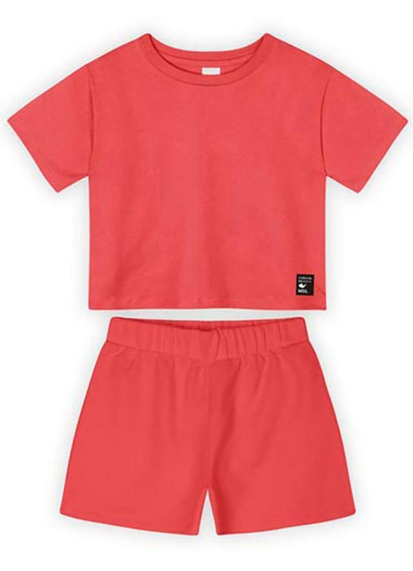 Vista 2 Conjunto Curto Neon com Aroma Vermelho Marisol Marisol