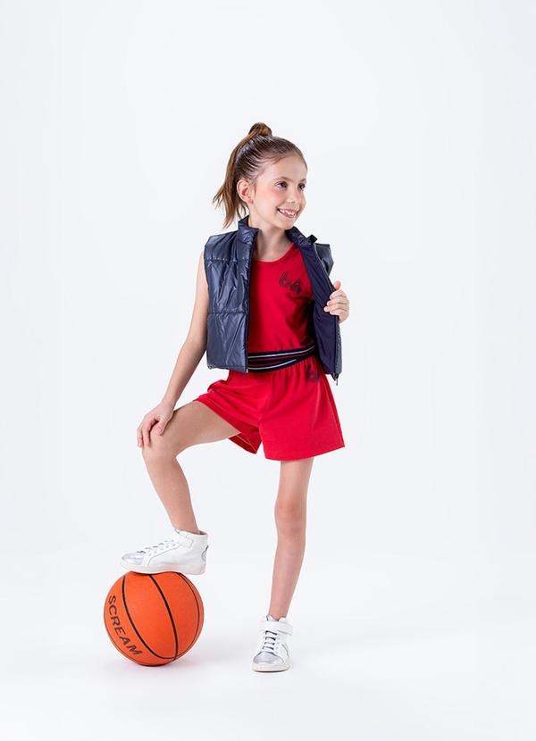 Conjunto Curto Sport Menina Marisol Vermelho