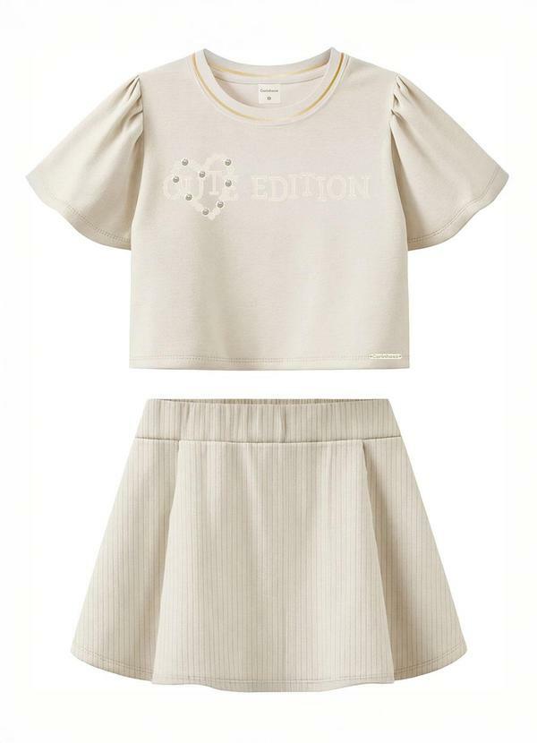 Conjunto Cute Edition com Pérolas Off White