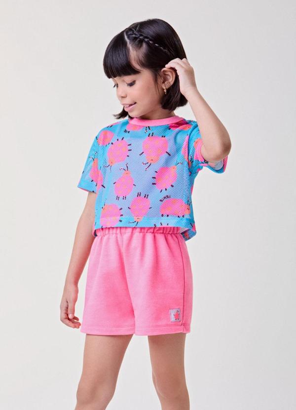 Conjunto de Tela com Joaninhas Azul