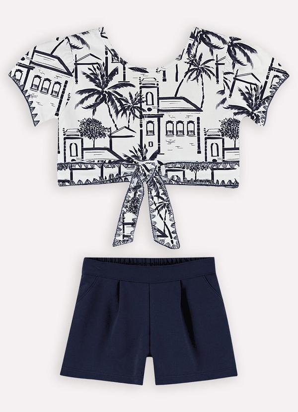 Conjunto Estampa Cidade Turística Branco