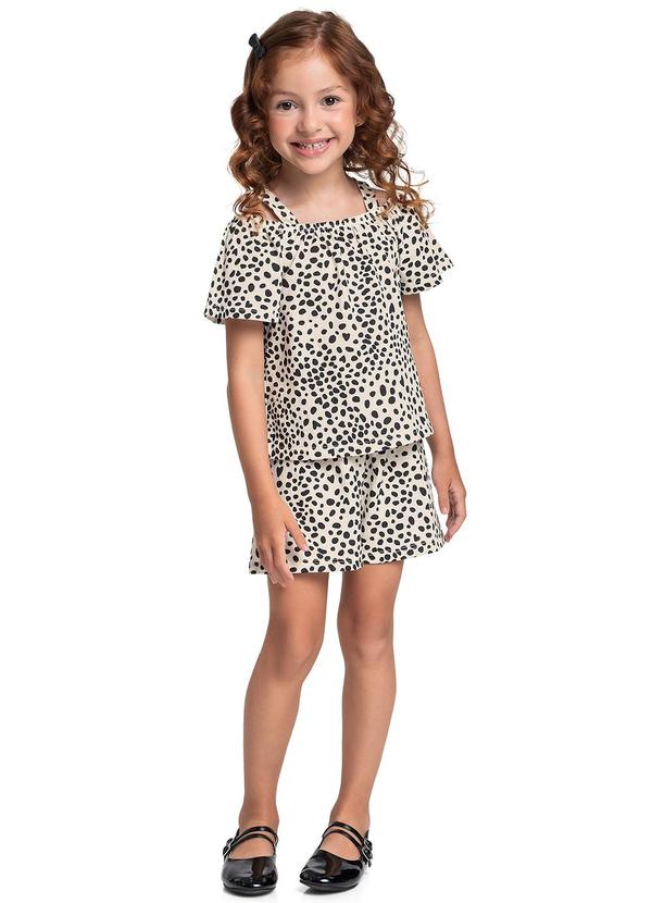 Conjunto Estampado Bata Short Branco