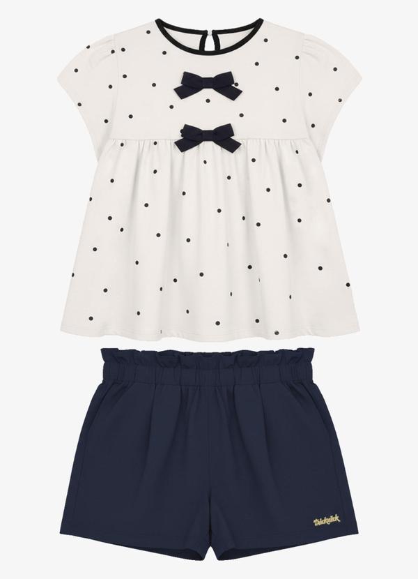 Conjunto Feminino Blusa com Shorts Bege