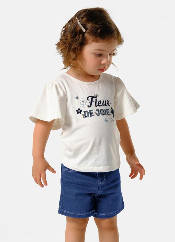 Conjunto Feminino Blusa com Shorts Bege