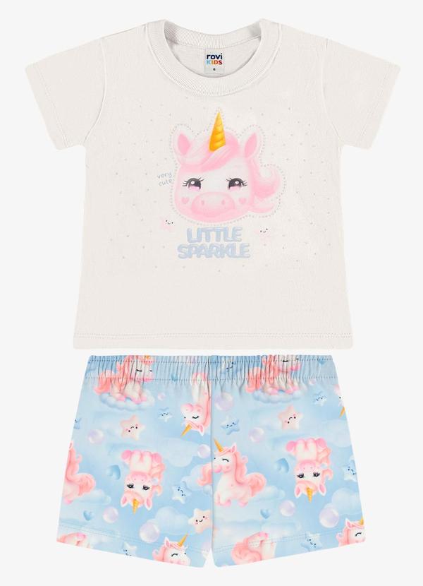 Conjunto Feminino Blusa com Shorts Bege