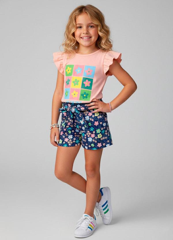 Vista 2 Conjunto Feminino Find Your Magic Pêssego Laluna Laluna