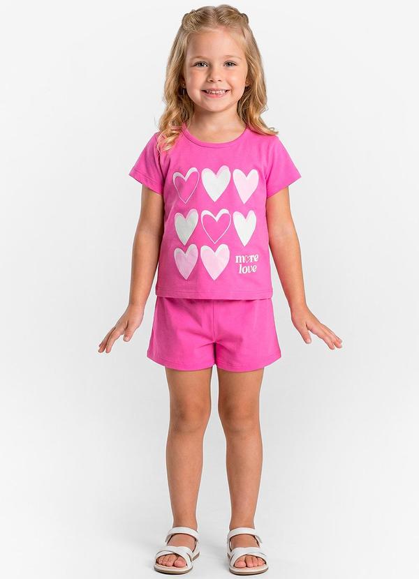 Conjunto Feminino Infantil Seletc Rosa