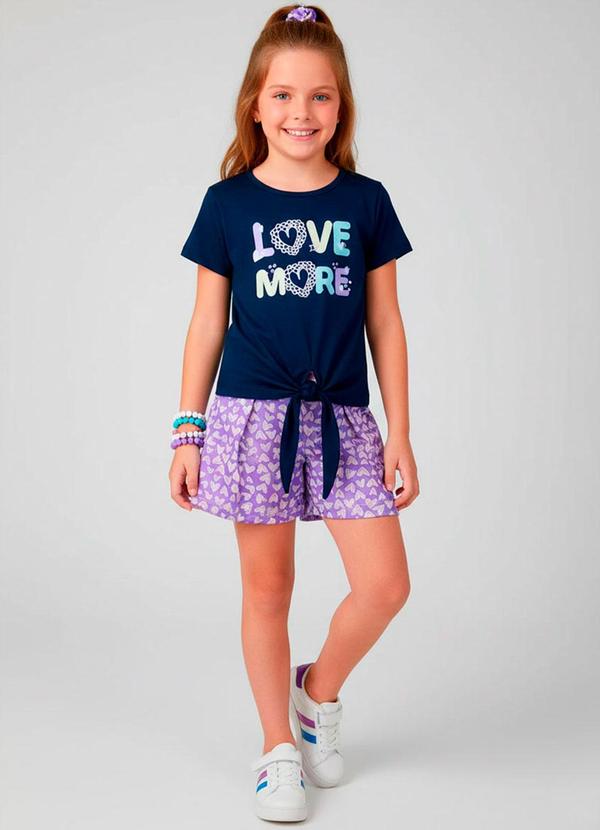 Conjunto Feminino Love More Marinho