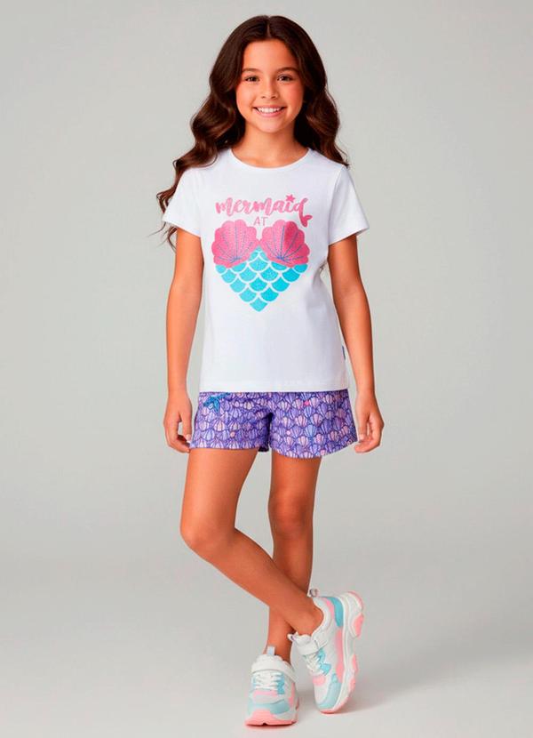 Vista 2 Conjunto Feminino Mermaid At Creme Laluna Laluna