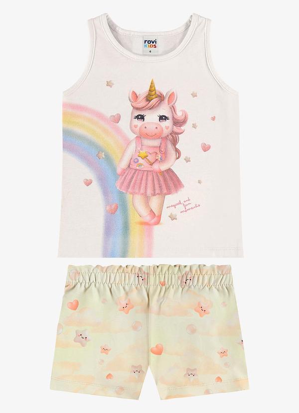 Conjunto Feminino Regata com Shorts Bege