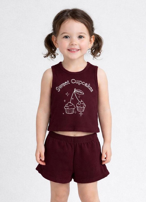 Conjunto Feminino Regata e Short Vermelho