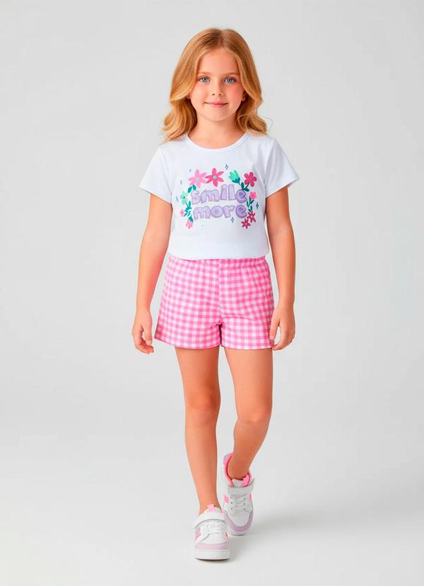 Vista 2 Conjunto Feminino Smile More Branco Laluna Laluna