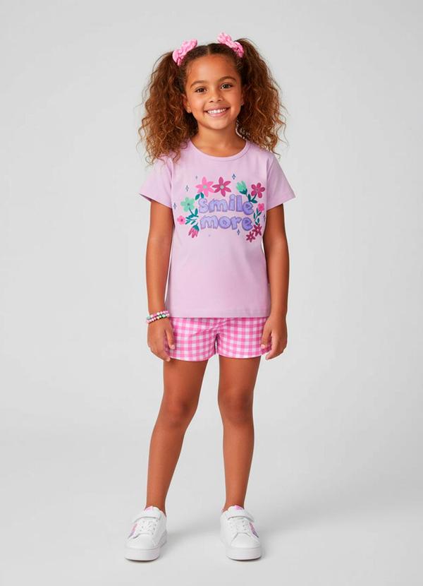 Vista 2 Conjunto Feminino Smile More Rosa Laluna Laluna