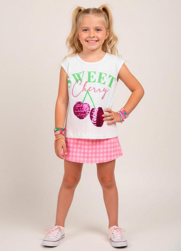 Conjunto Feminino Sweet Cherry Creme