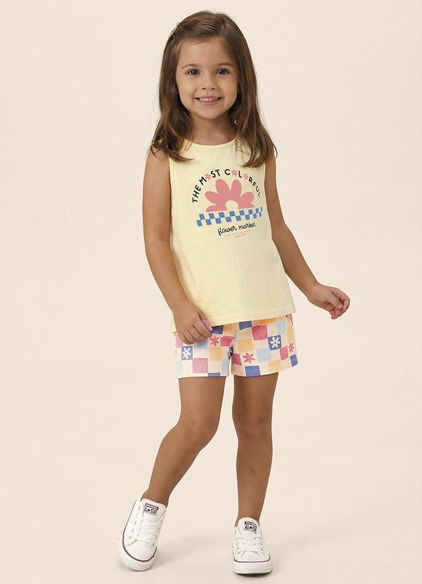Conjunto Flower Market Amarelo Claro