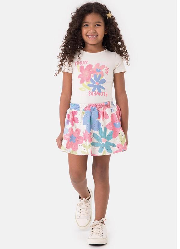 Vista 2 Conjunto Flowers Joy Off White Malwee Kids Malwee Kids