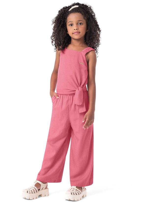 Conjunto Goiaba Wide Leg em Viscolinho Menina