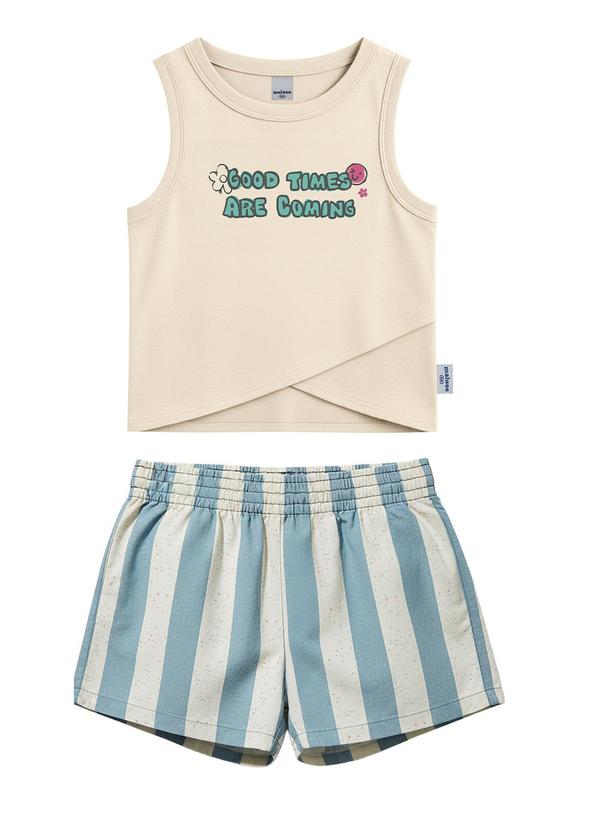 Conjunto Good Times Are Coming Off White