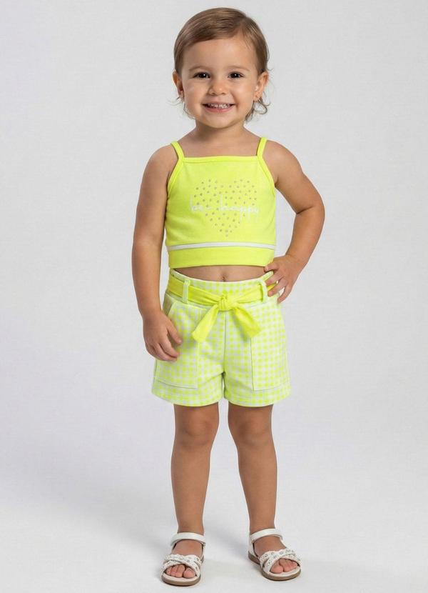 Vista 2 Conjunto Infantil Amarelo Turminha Turminha
