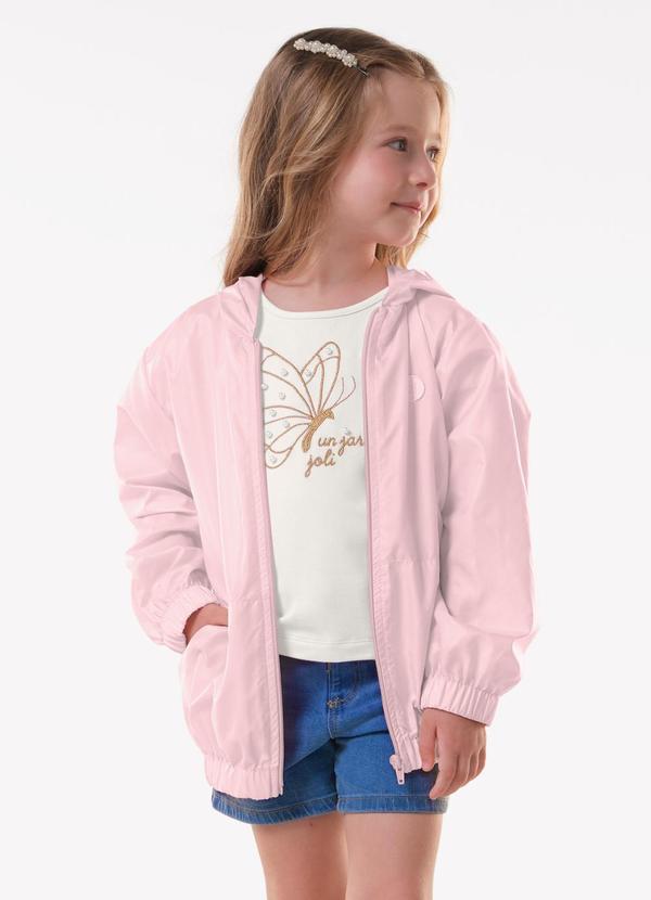 Conjunto Infantil Blusa com Shorts Bege