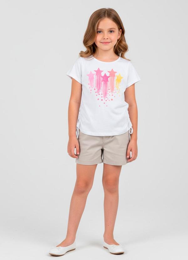 Vista 2 Conjunto Infantil Blusa com Shorts Marrom Rovi Kids Rovi Kids