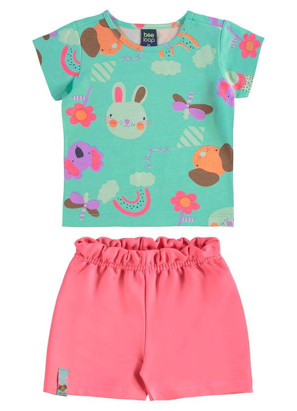 Conjunto Infantil Blusa e Short Verde