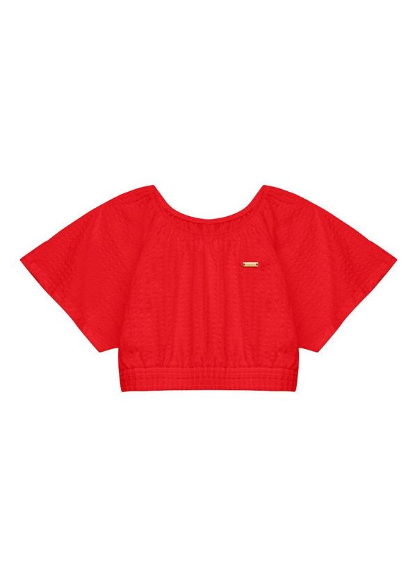 Conjunto Infantil Blusa e Short Bordô