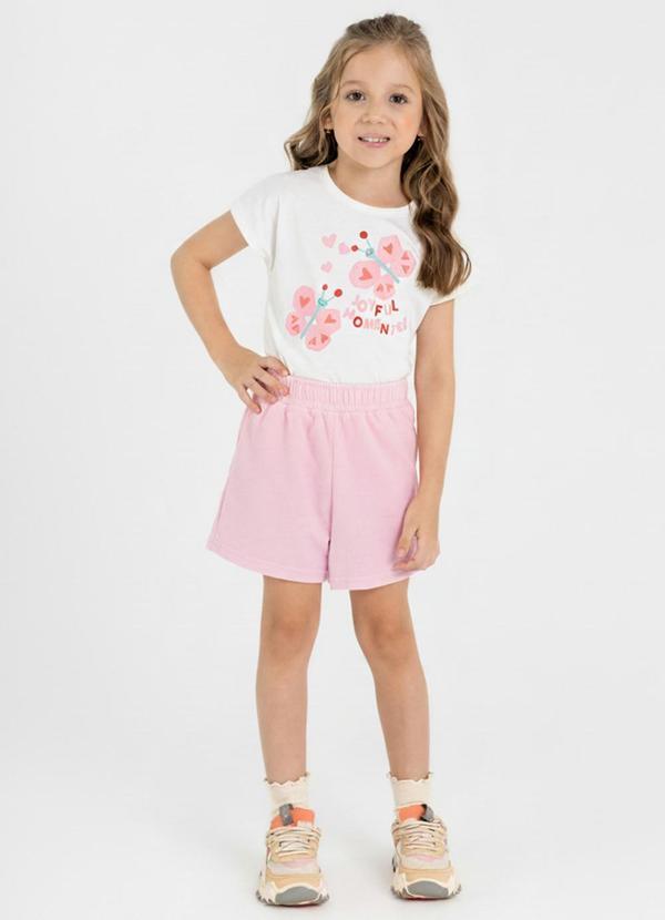 Vista 2 Conjunto Infantil Borboletinha Guloseima Branco GULOSEIMA